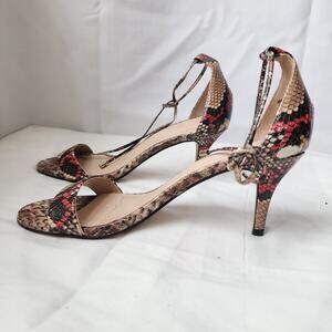 ALDO Snakeskin Lace-Up Stiletto Heels Women's Size 8.5 Y2K Glam